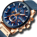 Ceas Barbatesc Curren 8346 – Quartz, Analog, Curea din Piele, 3ATM, Calendar Complet, Stil Business & Casual+Cutie cadou