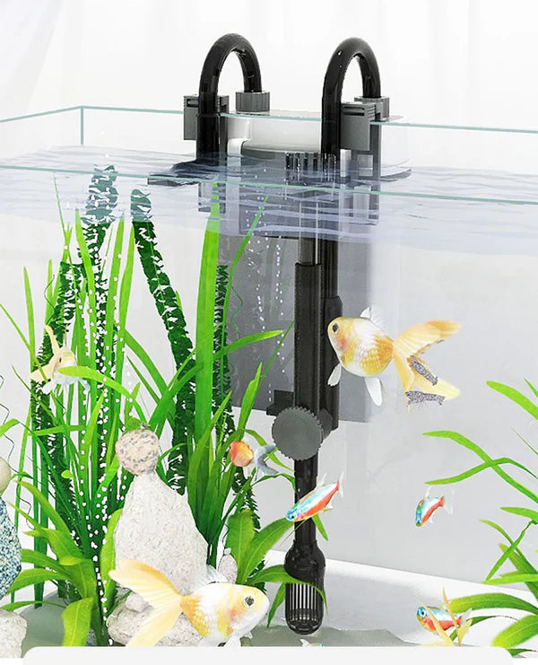 Filtru Acvariu SUNSUN XBL 300 – Filtrare Triple Etapa si Aerare Naturala pentru Acvarii pana la 100L