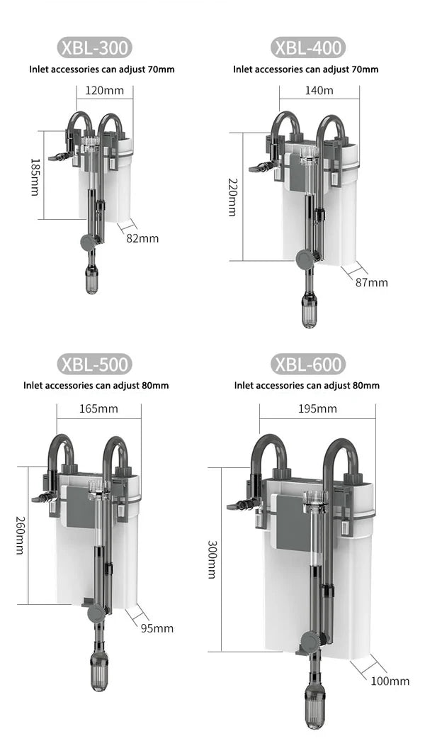 Filtru Acvariu SUNSUN XBL 500 – Filtrare Triple Etapa si Aerare Naturala pentru Acvarii pana la 150L