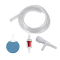 Set accesorii aerare acvariu – oxigenare optima cu pompa aer, piatra difuzor, supapa anti-retur si conector T | Compatibil 4/6 mm