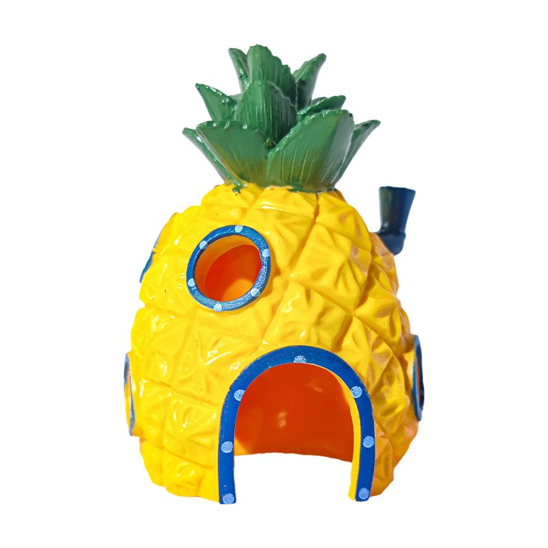Ornament Acvariu Casuta Ananas SpongeBob – Decor Tematic Sigur pentru Pesti | Ideal pentru Acvarii Copii si Adulti
