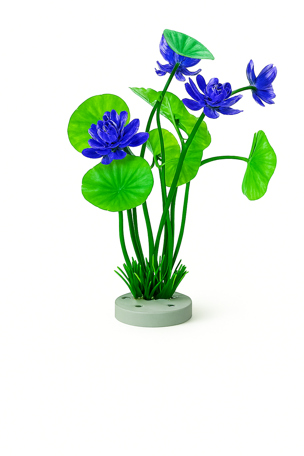 Planta Artificiala Lotus Violet pentru Acvariu – Decor Realist, Non-Toxic, 20cm