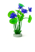 Planta Artificiala Lotus Violet pentru Acvariu – Decor Realist, Non-Toxic, 20cm