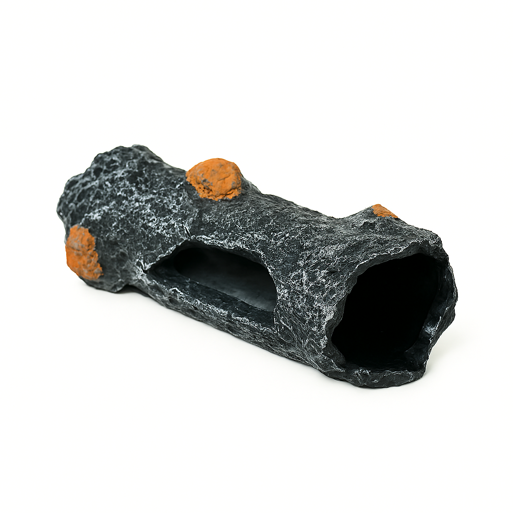 Adapost Decorativ PVC Trunchi Copac pentru Acvariu – Realist, Non-Toxic, 11.5x5.5x5cm