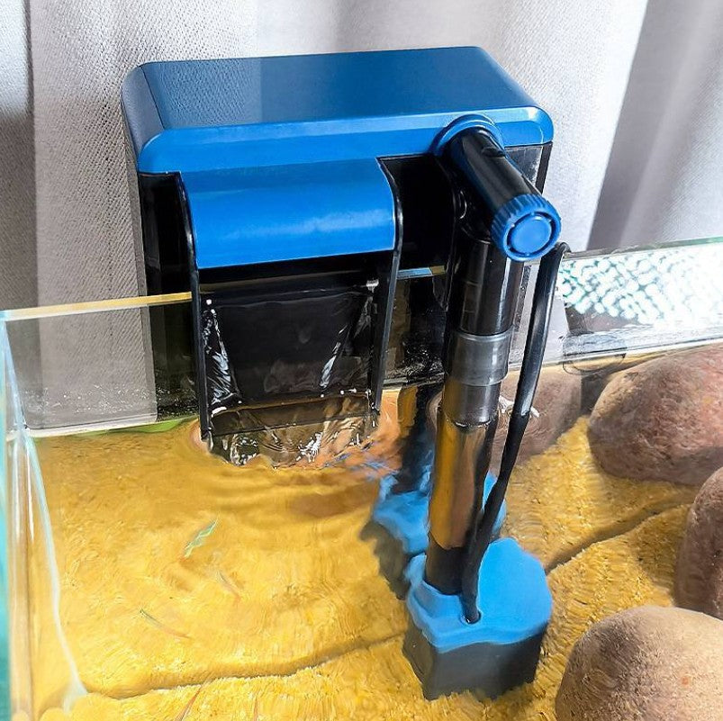 Filtru Acvariu SunSun YBA-02 cu Generator de Oxigen si Pompa Integrata | 2W | Compact si Silentios | Pentru Acvarii Mici