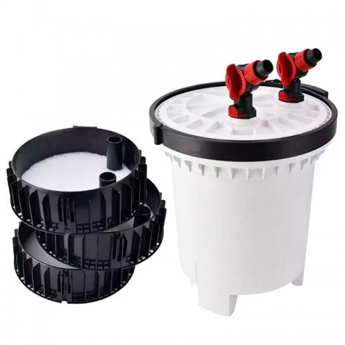 Filtru extern SunSun HW‑5000, debit 5000 L/h, control electronic, 4 trepte filtrare, pentru acvarii 800–1200 L