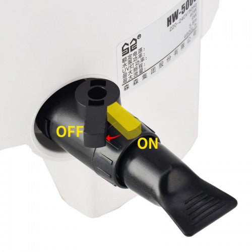 Filtru extern SunSun HW‑5000, debit 5000 L/h, control electronic, 4 trepte filtrare, pentru acvarii 800–1200 L