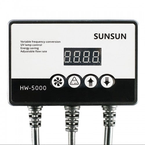 Filtru extern SunSun HW‑5000, debit 5000 L/h, control electronic, 4 trepte filtrare, pentru acvarii 800–1200 L