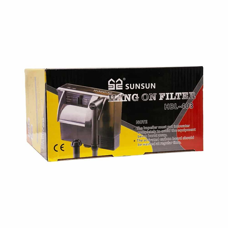 Filtru extern Sunsun HBL-403 – 300 L/h | Skimmer integrat | Filtrare 3 in 1 | Compact & eficient energetic