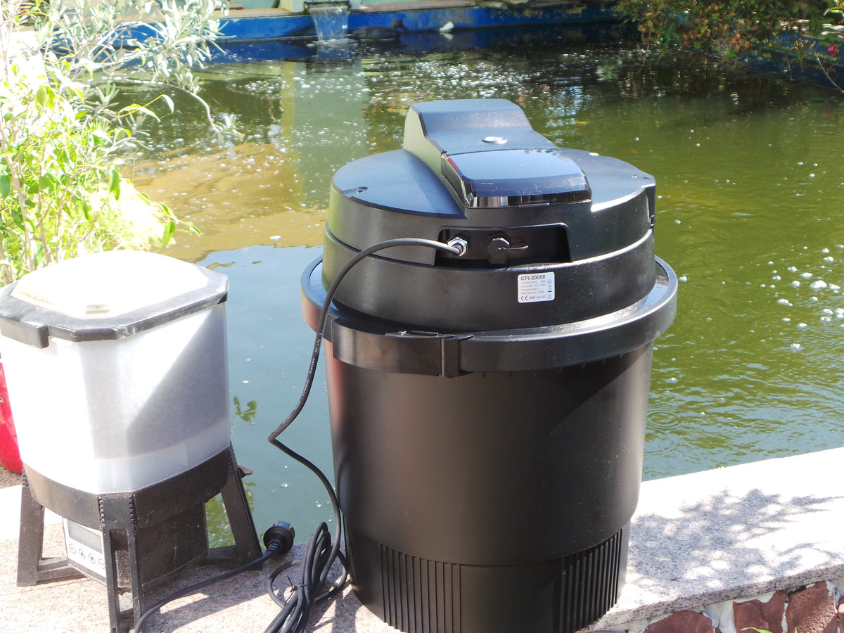 Set filtrare iaz CPI20000T cu UV de 36w+pompa submersibila CPF 12000+accesorii furtun incluse