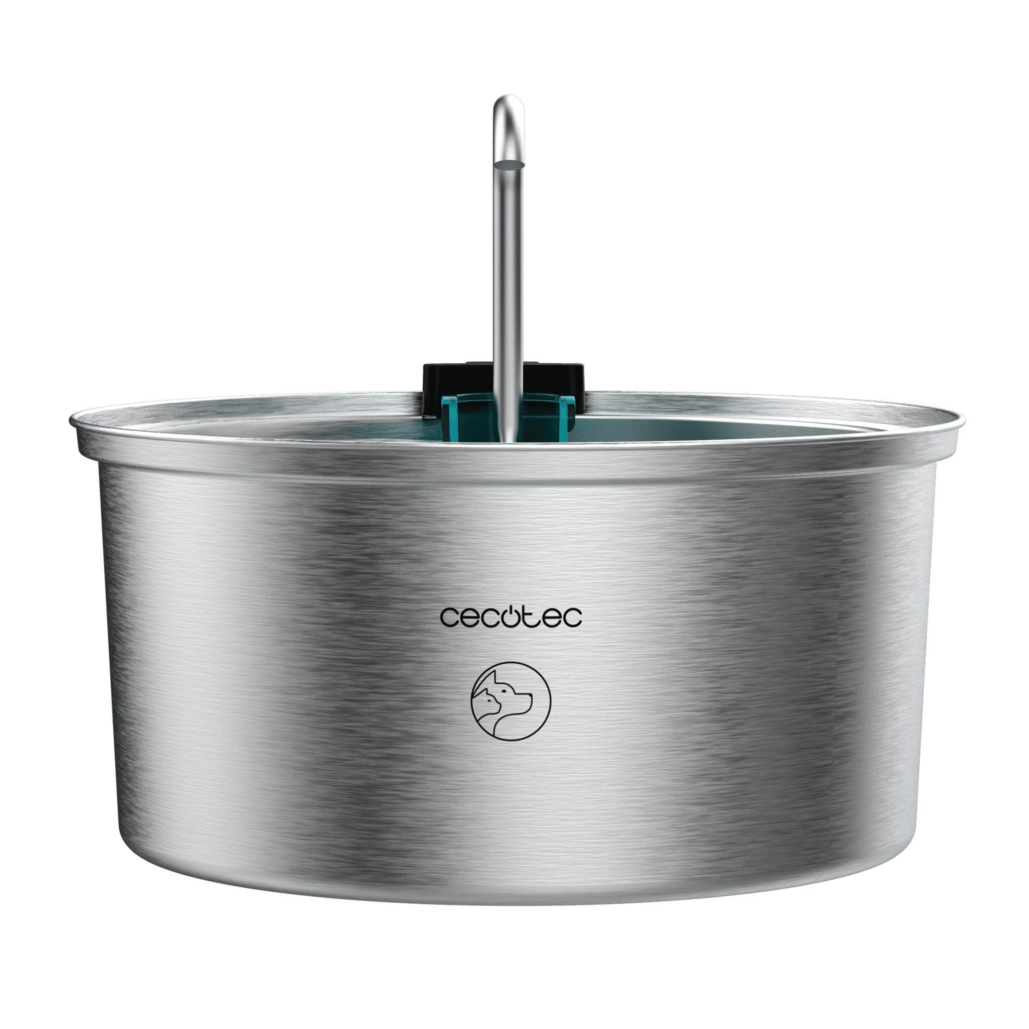 Fântână automată pentru animale 3,2 L – inox, design în cascadă, silențioasă, filtrare performantă