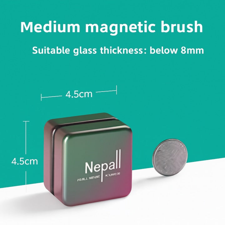 Perie Magnetica Acvariu Nepall – Magnet 2000GS, Curatare Sticla & Acril, Scraper Dual, Eco-Friendly, Rezistenta 105°C