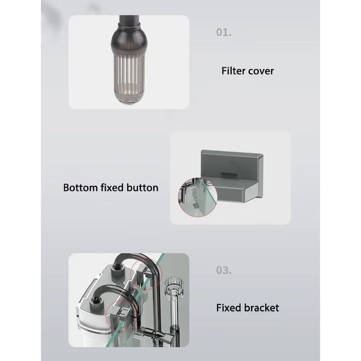 SUNSUN XBL-600 – Filtru extern cu 3 etape de filtrare pentru acvarii 85–200L | Aerare naturala si consum redus