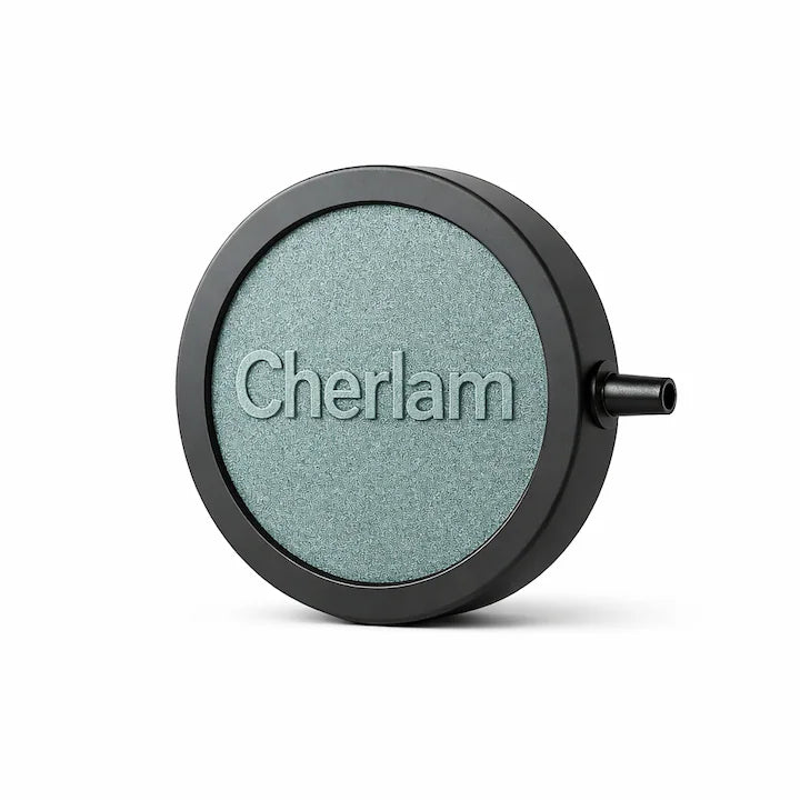 Disc Nano Cherlam pentru Oxigenare Acvariu – 100mm, ABS Semi‑Permeabil, Bule Fine, Pentru Acvarii 90–180cm