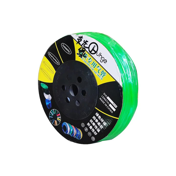 Furtun silicon aerare acvariu 4/6 mm, segment 5 m, verde