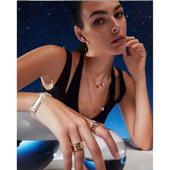 LIGE BWDS03 Blue Diamonds – Smart Bracelet de Lux pentru Femei, Fitness Tracker, Monitorizare Sanatate, Bratara Inteligenta cu SDK & Functii Premium+bratara cadou