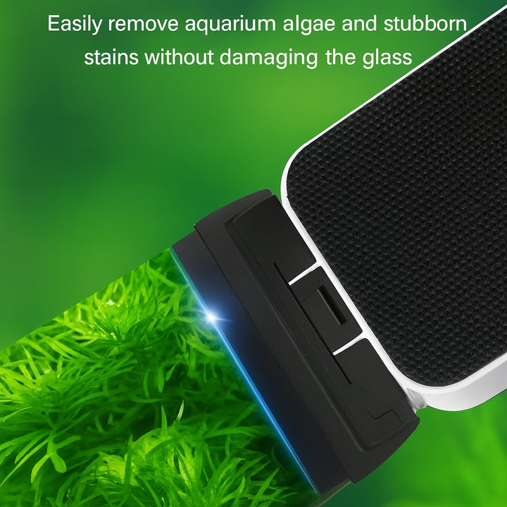 Perie Magnetica Acvariu YEE CLS‑008 – Magnet Puternic, Lama Integrata, Curatare Rapida, Potrivita pentru Sticla ≤9 mm