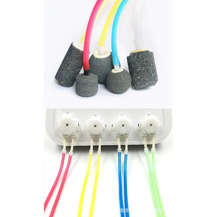Furtun silicon aerare acvariu 4/6 mm, segment 5 m, portocaliu