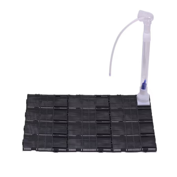 Filtru de Fund Acvariu RS‑24P – Placa Mare 24X28×14×1 cm, Tub 51,5cm, Instalare Usoara, Filtrare Biologica Naturala, Debit Ridicat