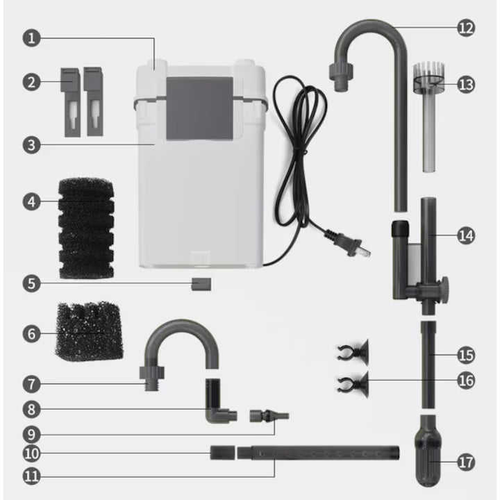 SUNSUN XBL-600 – Filtru extern cu 3 etape de filtrare pentru acvarii 85–200L | Aerare naturala si consum redus