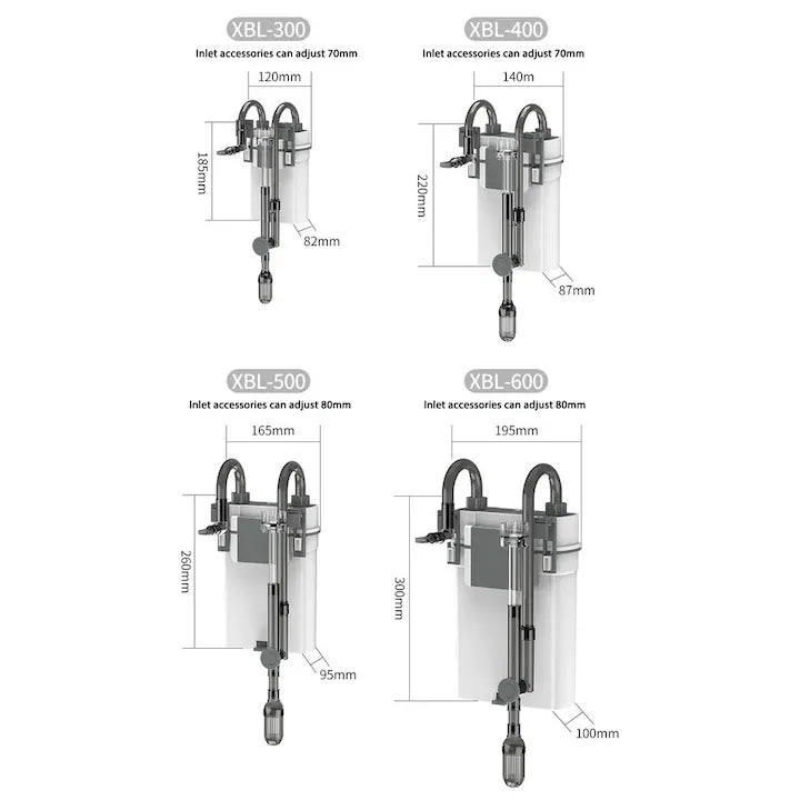 SUNSUN XBL-600 – Filtru extern cu 3 etape de filtrare pentru acvarii 85–200L | Aerare naturala si consum redus
